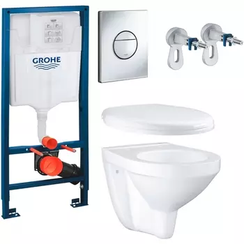 Комплект унитаза с инсталляцией Grohe