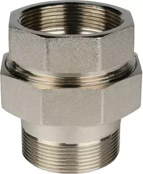 Американка Stout SFT-0041 2 ВН, с уплотнением, никелированная SFT-0041-000002