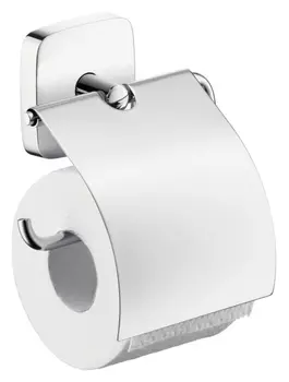 Держатель туалетной бумаги Hansgrohe PuraVida с крышкой 41508000