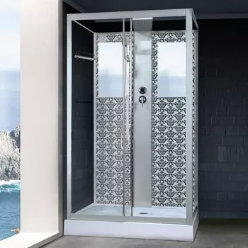 Душевая кабина Niagara Lux NG-7711WBK серебро