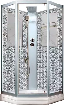 Душевая кабина Niagara Lux NG-7717WBK 100х100x210 серебро
