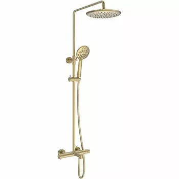 Душевая стойка Vincea Desire VSFS-1D1TBG брашированное золото