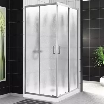 Душевой уголок BelBagno Uno UNO-195-A-2-90-CH-CR стекло рифленое
