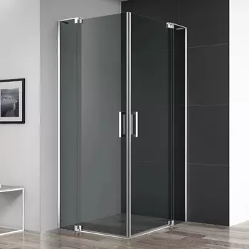 Душевой уголок Cezares Slider A 2 100/110 Grigio Cr профиль хром, стекло серое SLIDER-A-2-100/110-GRIGIO-Cr