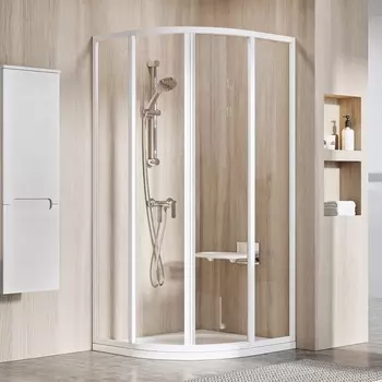 Душевой уголок Ravak Supernova SKCP4-80 195 Transparent, профиль белый 3114O102Z1