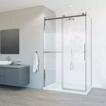 Душевой уголок Vincea Como Soft VSR-1CS9013CL 130х90х195 профиль хром, стекло прозрачное