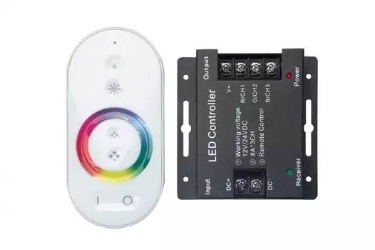 Контроллер с пультом ДУ Gauss для светодиодной ленты RGB 201013288