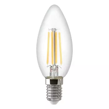 Лампа светодиодная филаментная Thomson E14 9W 4500K свеча прозрачная TH-B2070