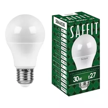 Лампа светодиодная Saffit E27 30W 6400K матовая SBA6530 55184 /55184