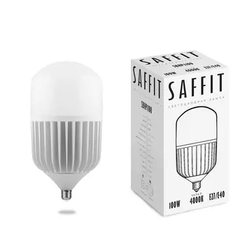 Лампа светодиодная Saffit E27-E40 100W 4000K Цилииндр Матовая SBHP1100 55100 /55100