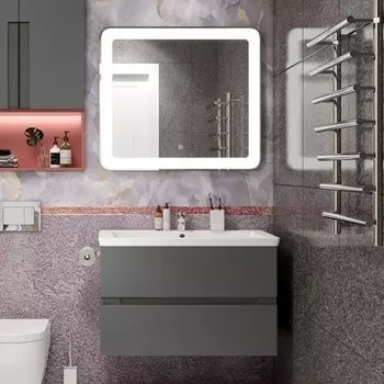 Мебель для ванной Art&Max Techno подвесная, 90, смоки софт