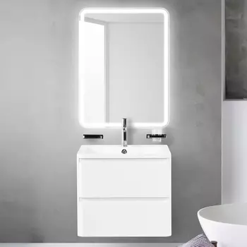 Мебель для ванной BelBagno Albano 60 подвесная, bianco lucido