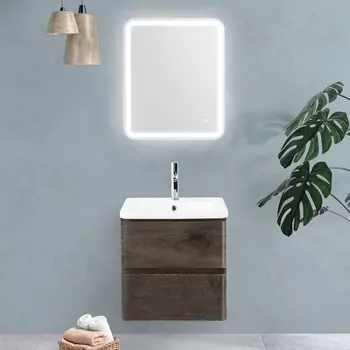 Мебель для ванной BelBagno Albano-Cer 50 подвесная, robere nature grigio