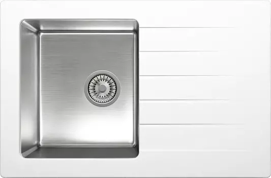 Мойка кухонная Tolero Twist TTS-760 № 923 белая