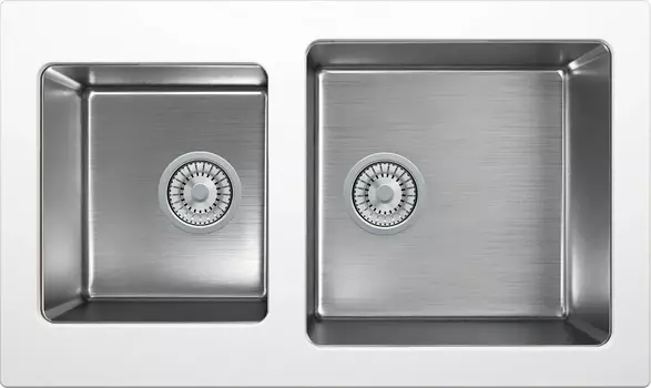 Мойка кухонная Tolero Twist TTS-840 № 923 белая