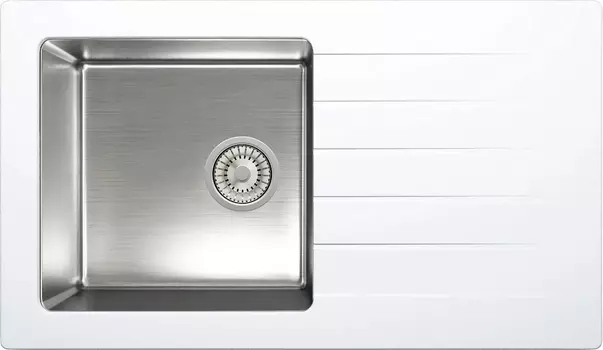 Мойка кухонная Tolero Twist TTS-860 № 923 белая