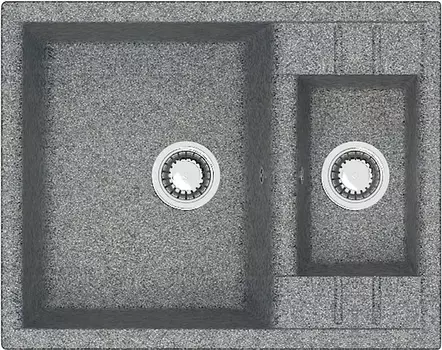 Мойка кухонная ZETT lab. T190Q008 темно-серая