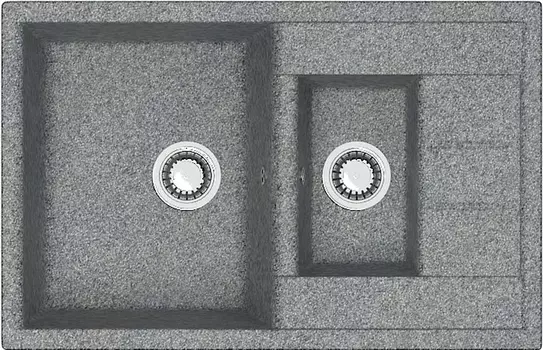 Мойка кухонная ZETT lab. T210Q008 темно-серая