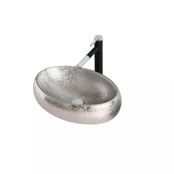 Накладная раковина Gid 9030s 48х34 хром 52235