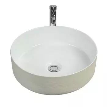 Накладная раковина Gid D1357h028 36х36 белая, крем 53329