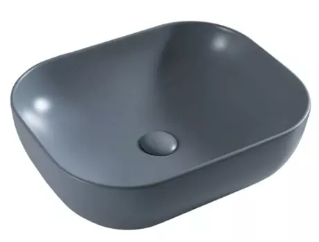 Накладная раковина Gid Gm1302 50х40 серая, матовая 53336