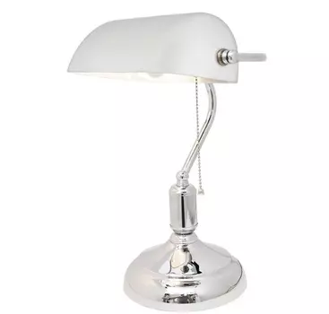 Настольная лампа Lumina Deco Banker LDT 305 WT+CHR LDT 305 WT+CHR