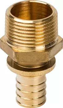 Переходник Stout SFA 0001 25xR 1, аксиальный, с наружной резьбой SFA-0001-002510