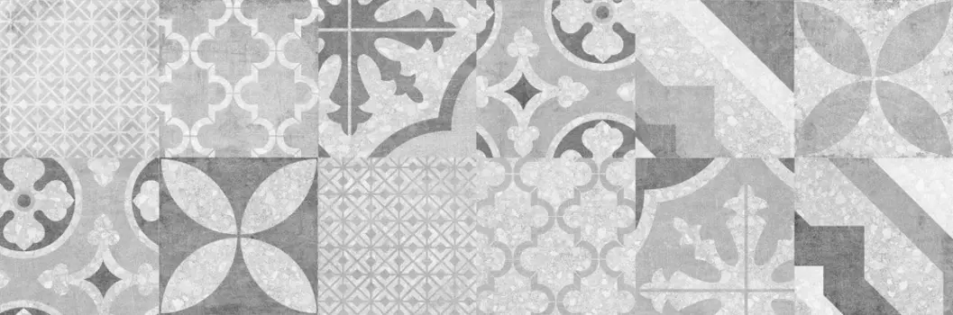 Плитка настенная Cersanit Terrazzo 19,8x59,8, пэчворк серый TES092D