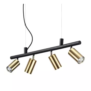 Подвесная люстра Ideal Lux Dynamite SP4 Ottone Satinato