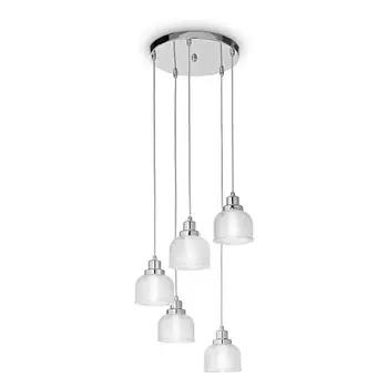Подвесная люстра Ideal Lux Ruby SP5 Cromo