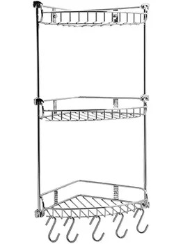 Полка Wasserkraft K-1233 3-ярусная, с крючками /1233