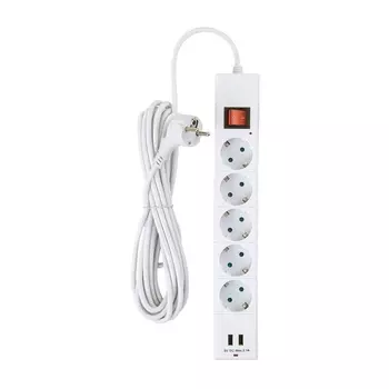 Сетевой фильтр Duwi 2хUSB 5гн 5м с/з 32588 8