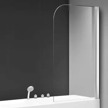 Шторка на ванну AQUAme AQM2851 80х140, профиль хром
