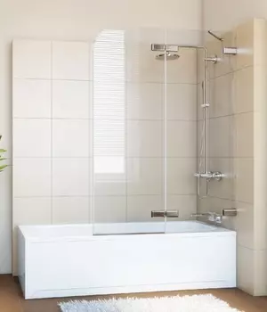 Шторка на ванну GuteWetter Trend Pearl GV-862A правая 110 см стекло бесцветное, фурнитура хром TREND PEARL GV-862A CR 1 R 110
