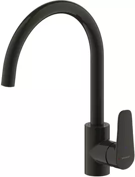 Смеситель Bravat Source Black F7173218BW-ENG для кухонной мойки, черный