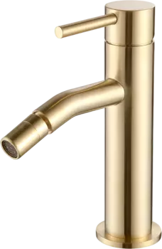 Смеситель для биде AQUAme Siena AQM6216BG шлифованное золото