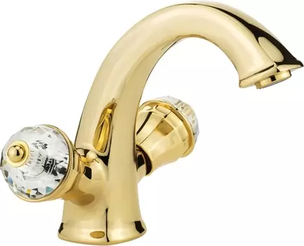 Смеситель Migliore Korona Crystal 27330 для раковины, золото /27330