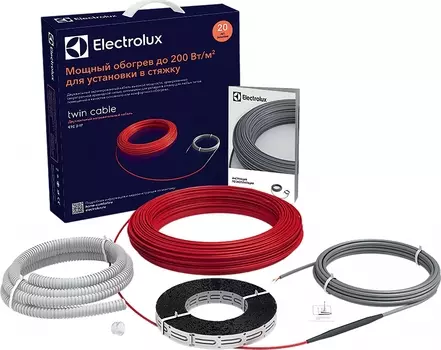 Теплый пол Electrolux Twin Cable ETC 2-17-2500 с терморегулятором