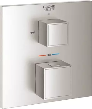 Термостат Grohe Grohtherm Cube 24155DC0 для ванны с душем, суперсталь