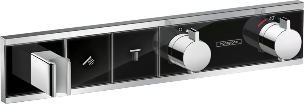 Термостат Hansgrohe RainSelect 15355600 для душа, черный - хром