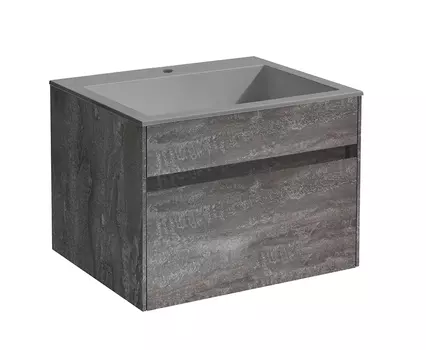 Тумба c раковиной Vincea Chiara 60 G.Stone VMC-2C600GS+VCB-13600G