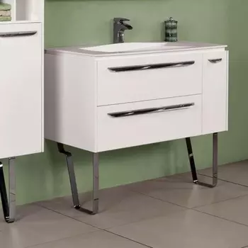 Тумба для комплекта Акватон Блент 80 белая 1A160901BL010