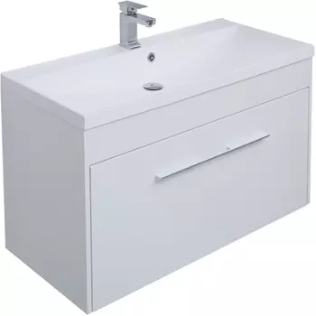 Тумба для комплекта Aquanet Августа 100 белая 210019