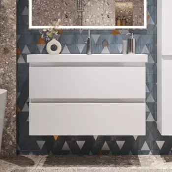 Тумба для комплекта Sanstar Riana 90 подвесная, белая 364.1-1.5.1.