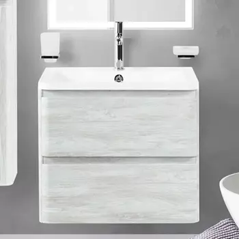 Тумба с раковиной BelBagno Albano 70 подвесная, rovere vintage bianco
