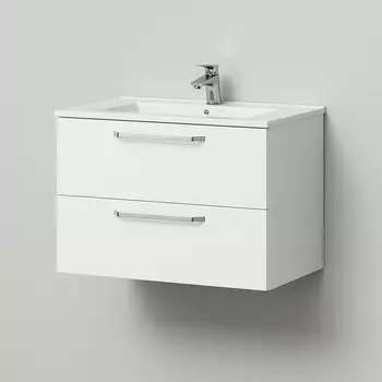 Тумба с раковиной подвесная Итана White 75 19900