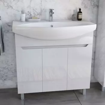 Тумба с раковиной Sanstar Megliore Bianco 85