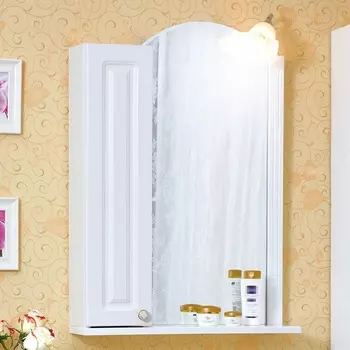Зеркало-шкаф Бриклаер Анна 60 L, белый 4627125411366