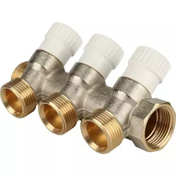 Коллектор распределительный STOUT 3/4" - 3/4"ЕК 3 отвода