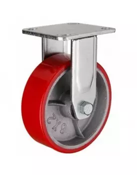 Полиуретановое колесо большегрузное неповоротное FCp80 (306) 200 мм